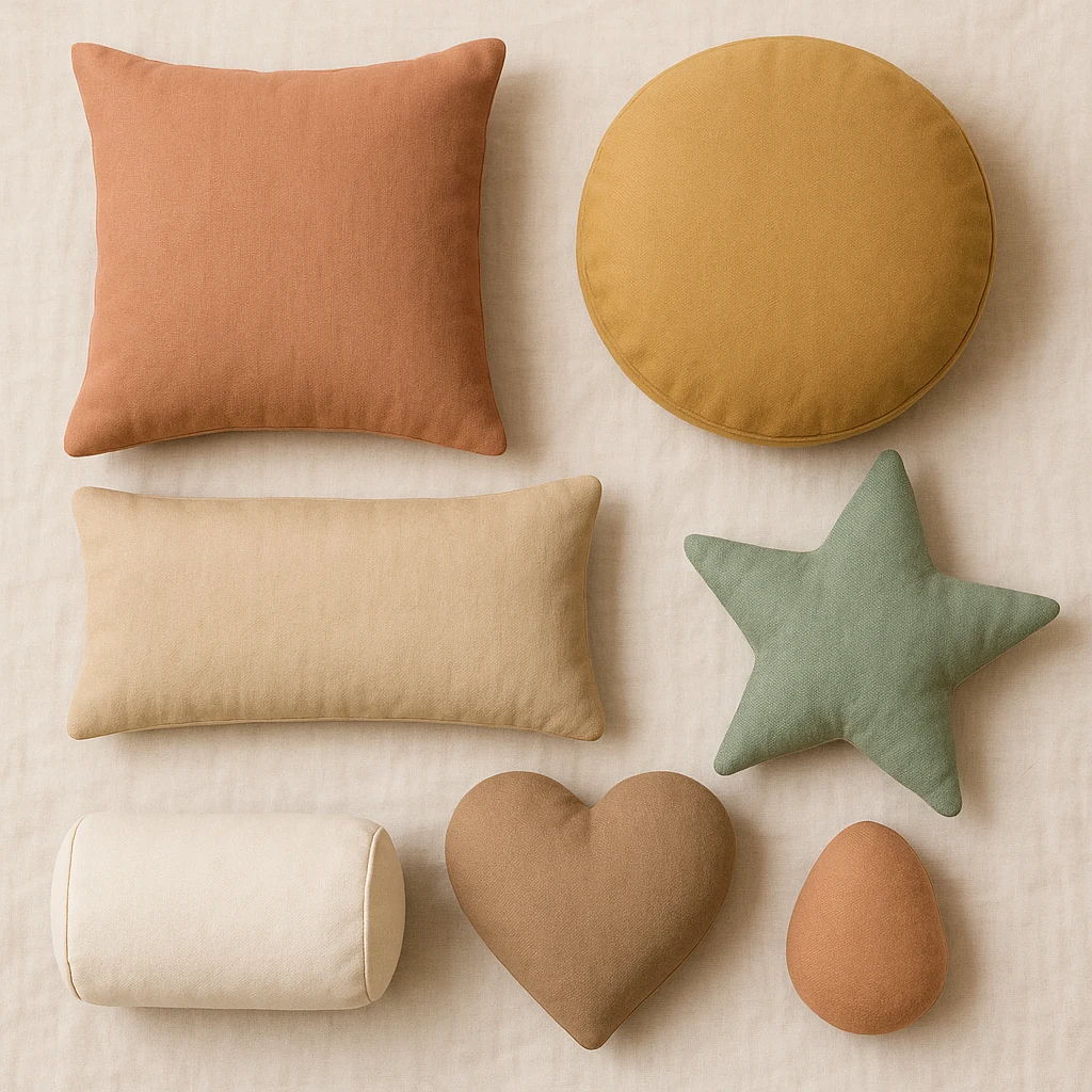 Teardrop-Shaped Cushions